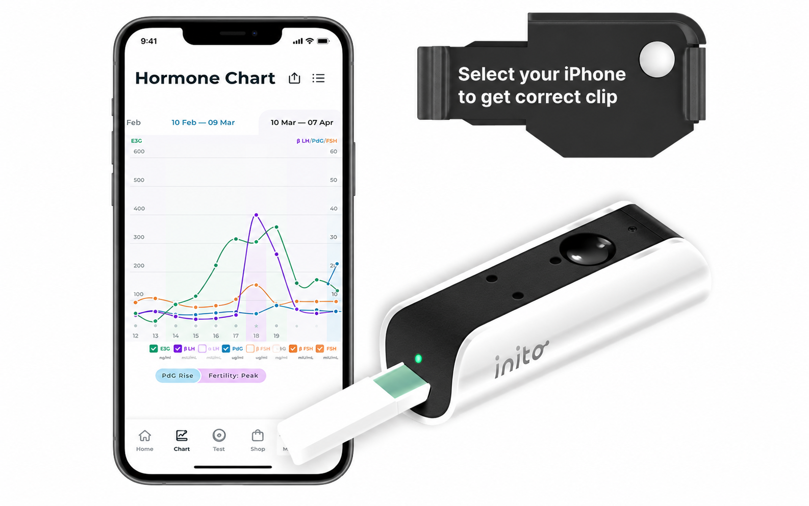 Inito Fertility Tracker for iPhone 16 Pro