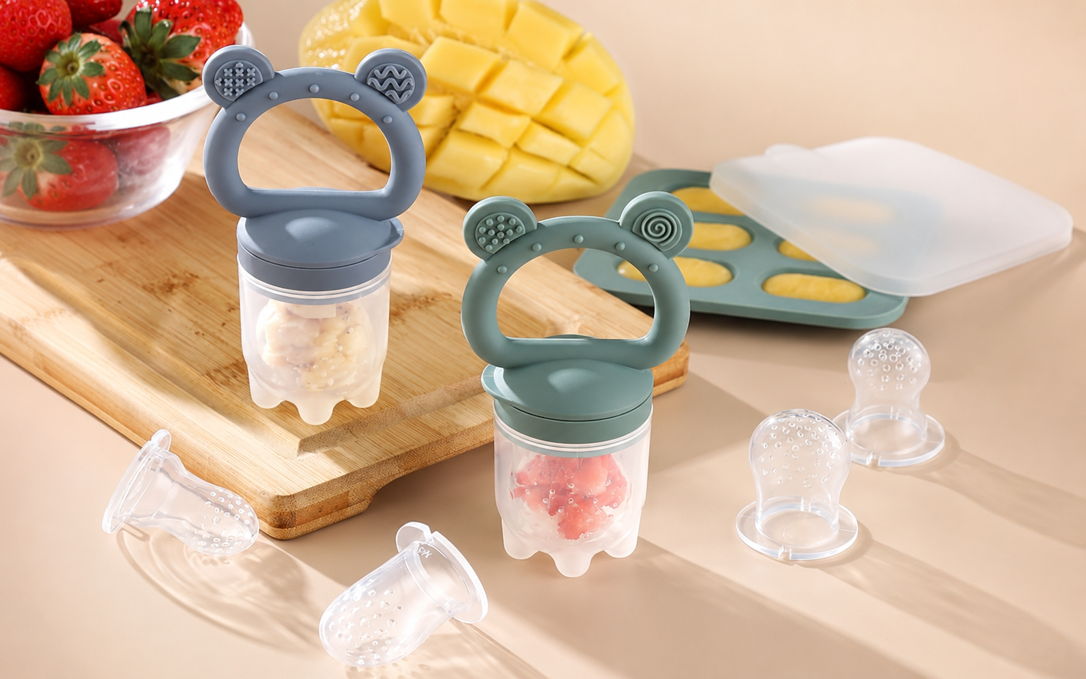 Silicone Baby Fruit Feeders — 2 Pack
