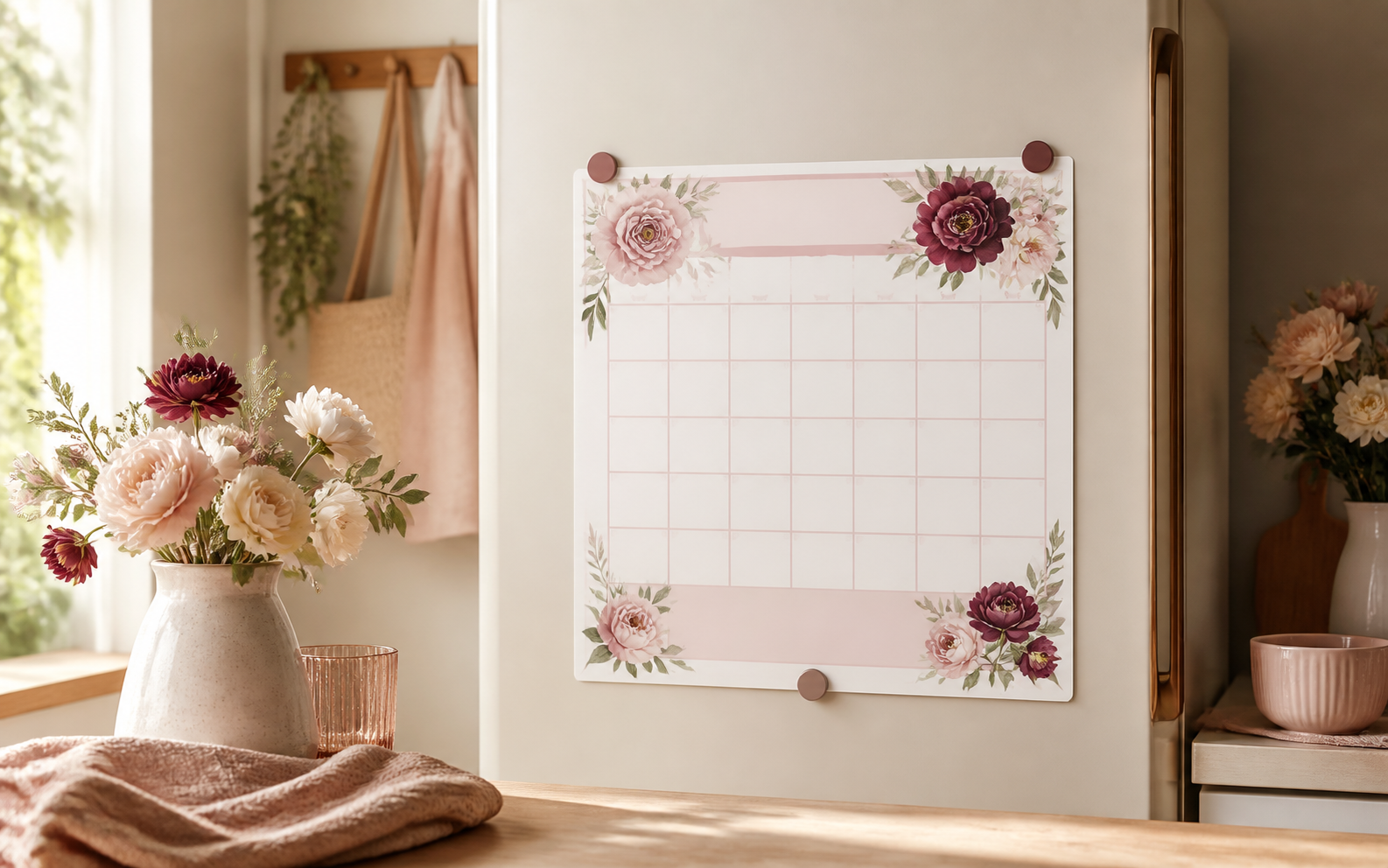 Magnetic Refrigerator Calendar