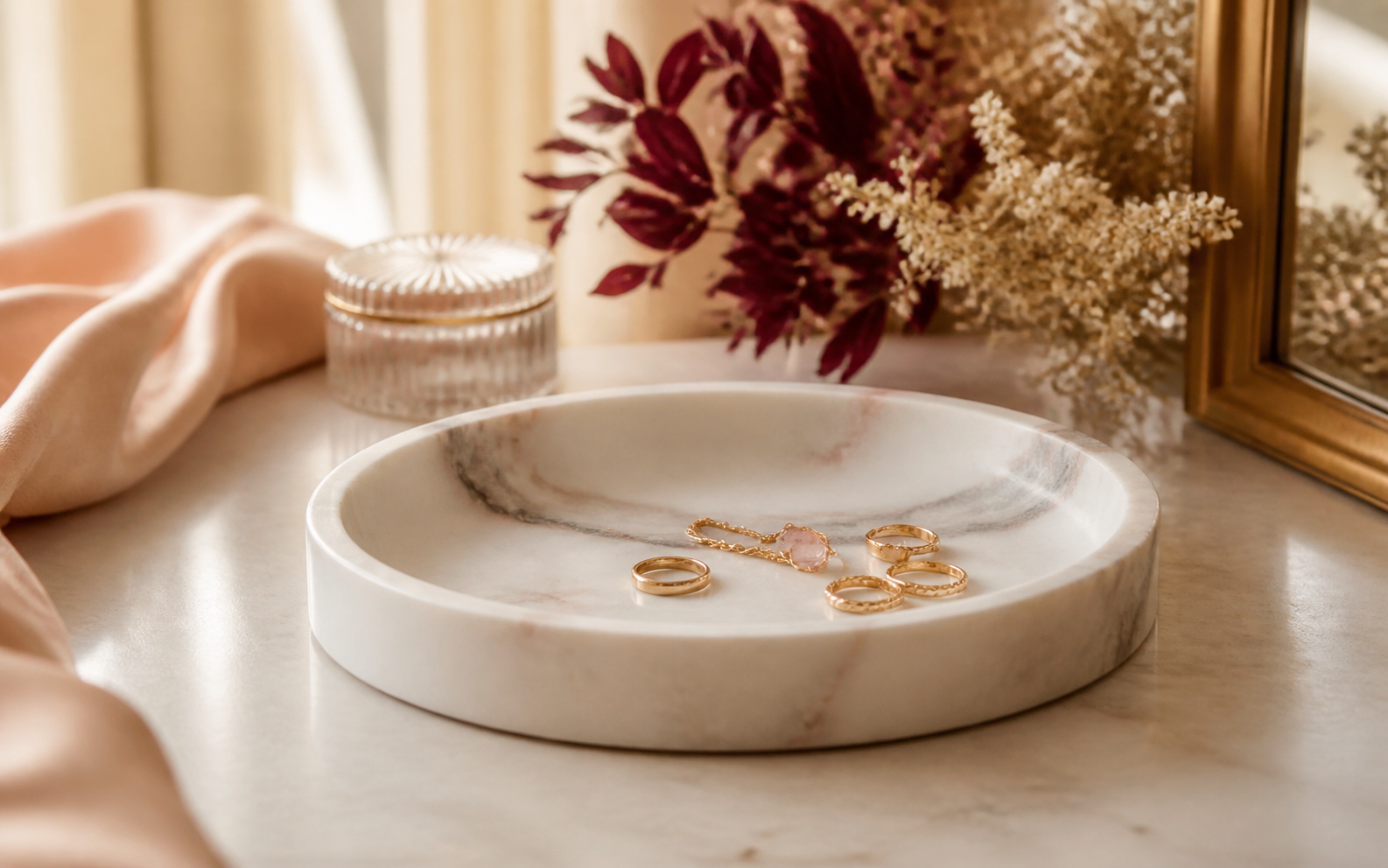 Marble Jewelry Tray