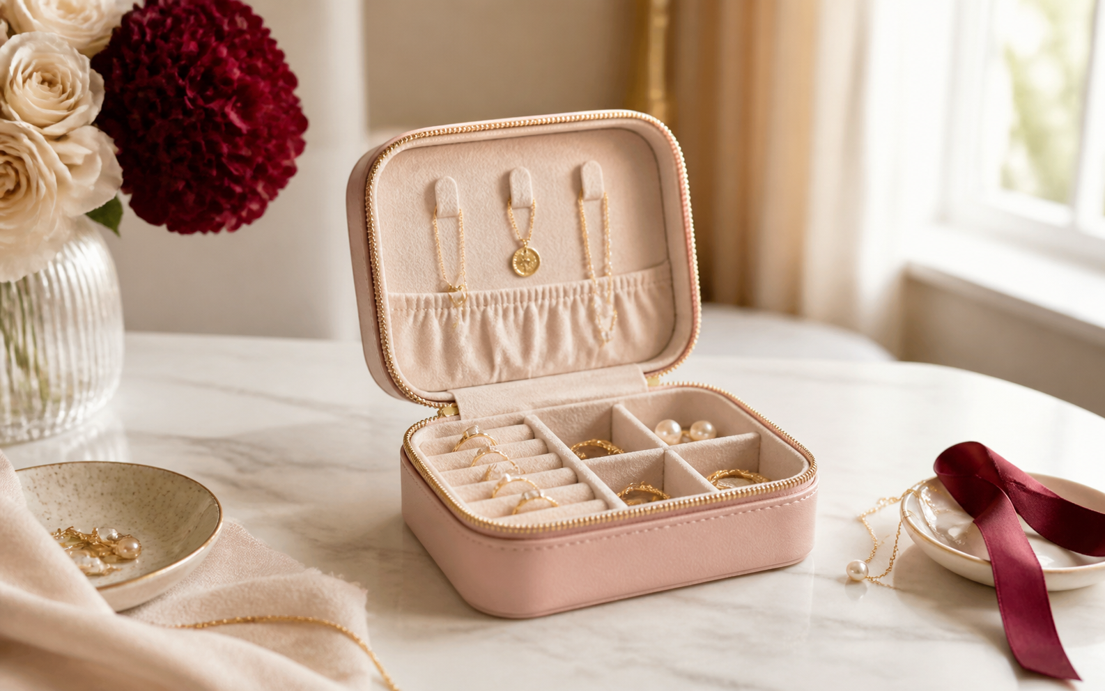 Vlando Travel Jewelry Organizer