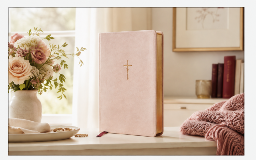 Women’s devotional Bible for faith, reflection, and marriage connection after welcoming a baby