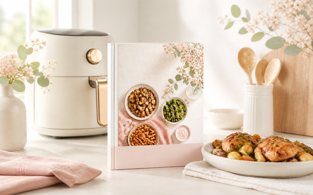 Family air fryer cookbook with easy recipes for feeding a family of five